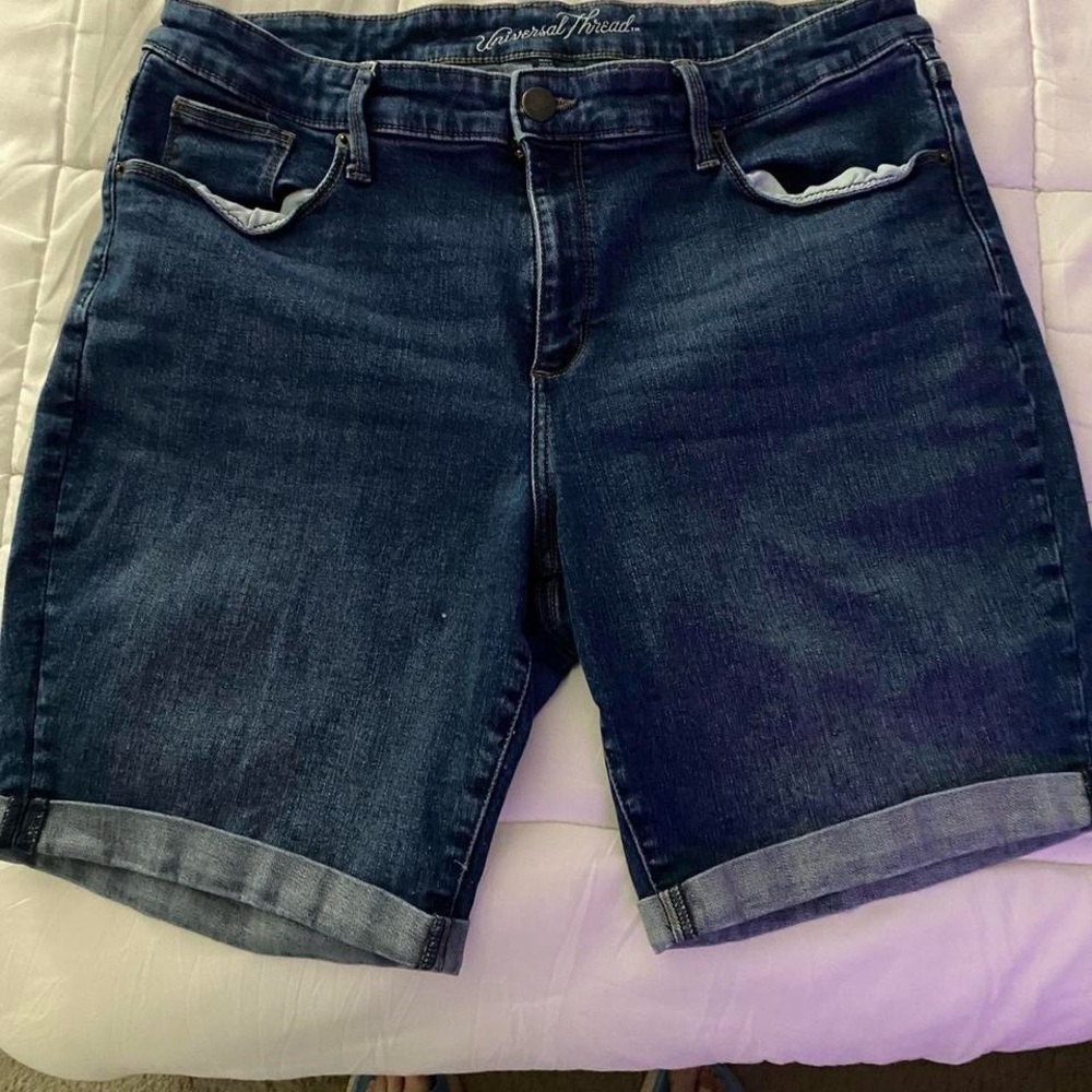 Universal Thread Blue Jean Shorts with Rolled Hems
